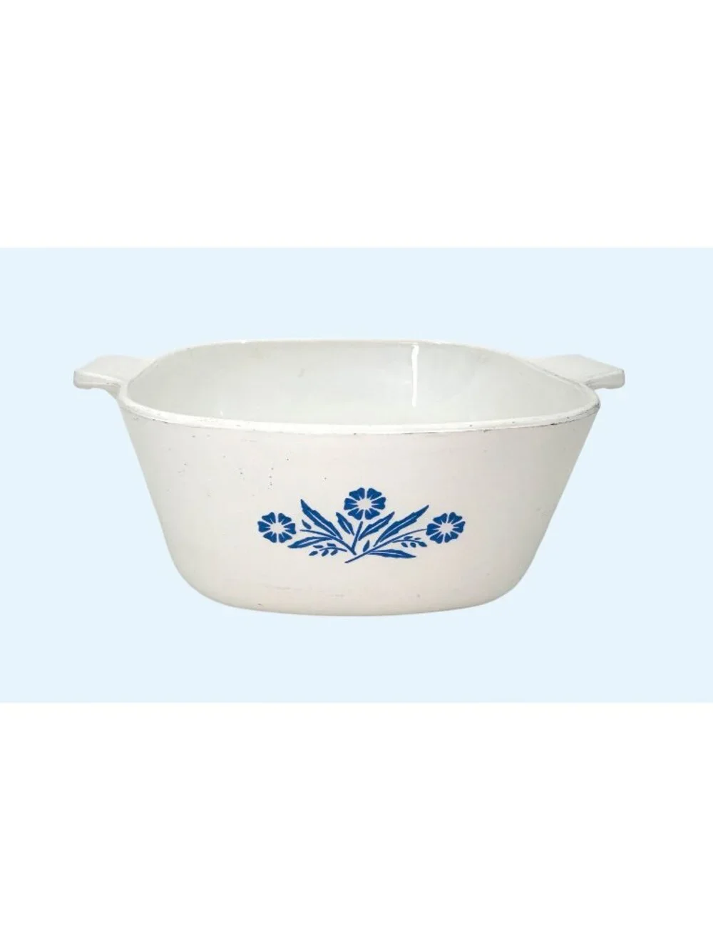 Corning Ware 1.5 Qt Blue Cornflower Casserole Dish Vintage Cookware